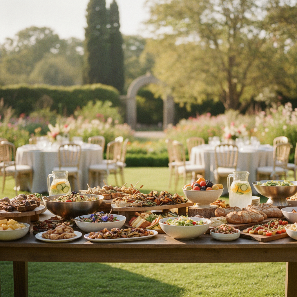 Event Catering - No Face and No Text