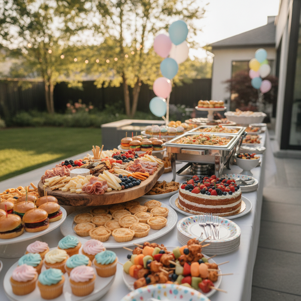 birthday party Catering Service - No Face and No Text