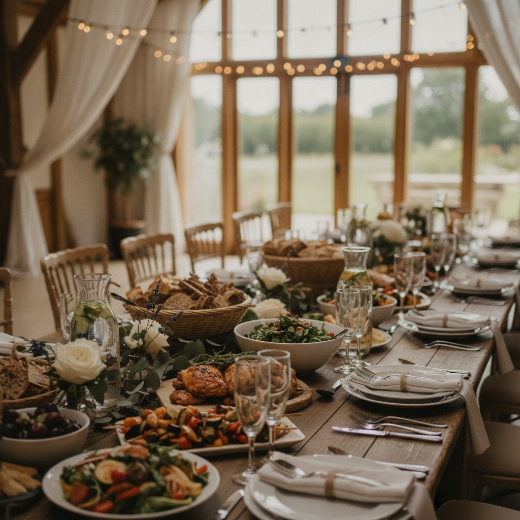 Wedding Catering - No Face and No Text