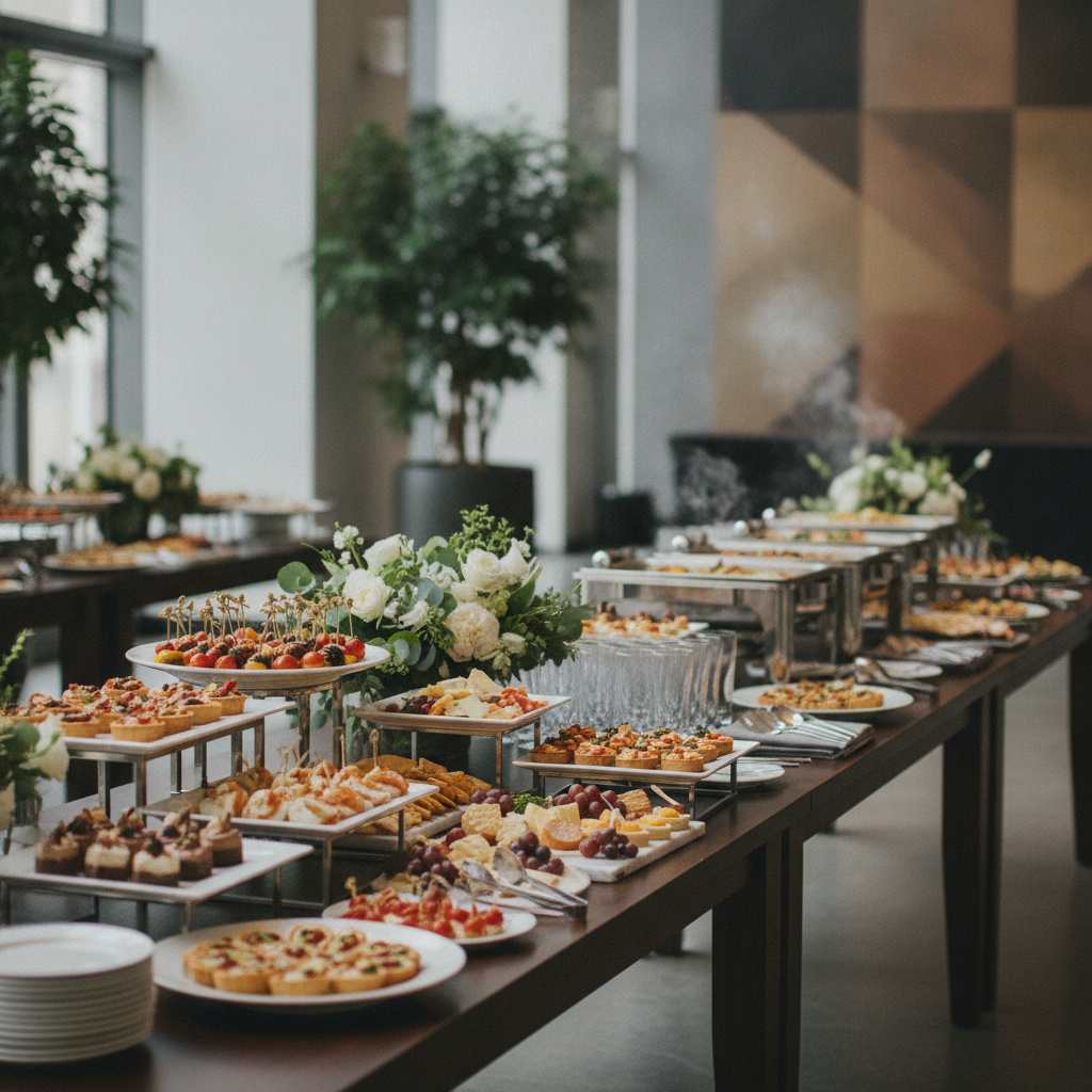 Corporate Event Catering - No Face and No Text