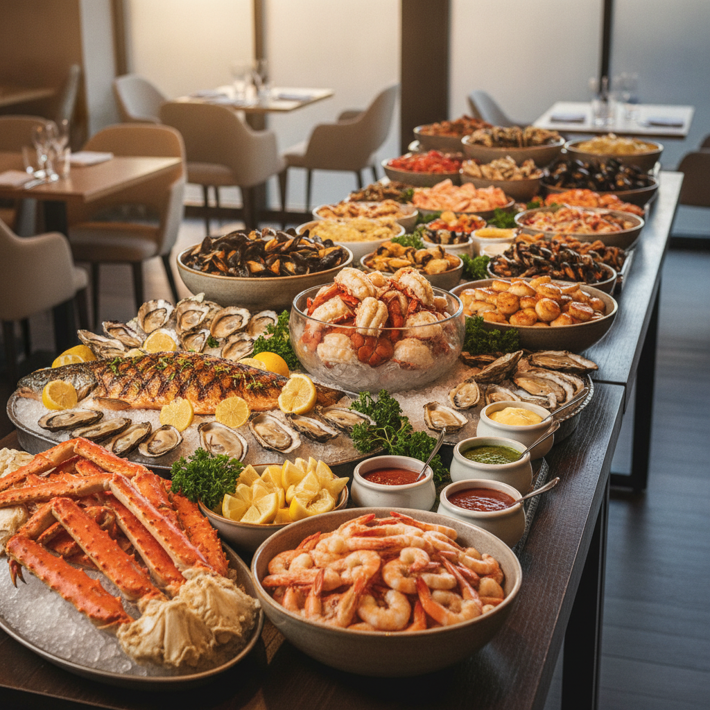 Seafood Buffet - No Face and No Text