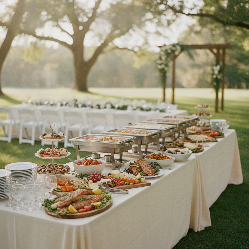 Wedding Catering Service - No Face and No Text